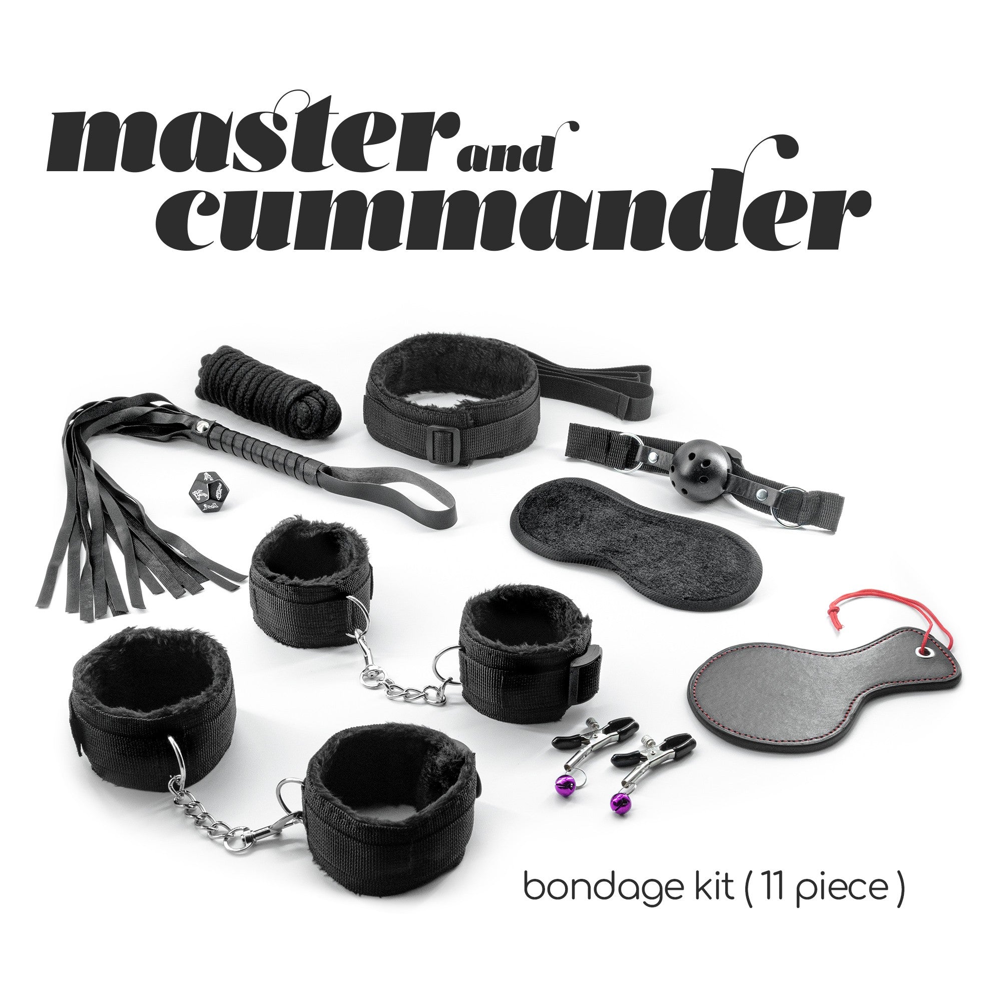 CRUSHIOUS | Master & Cummander – 11-Piece BDSM Bondage Kit