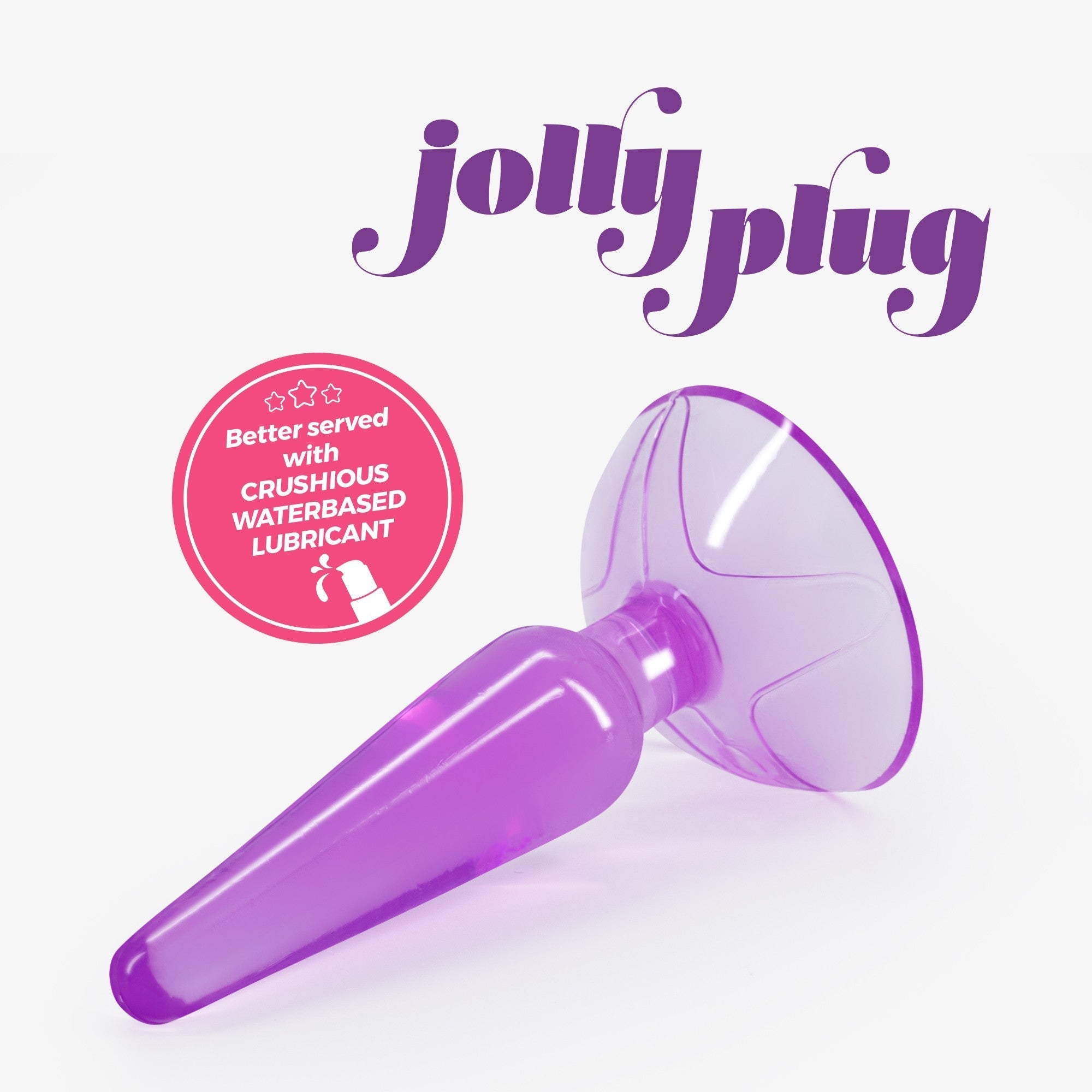CRUSHIOUS | Jolly – Pyramid Anal Plug with Suction Base 9 cm