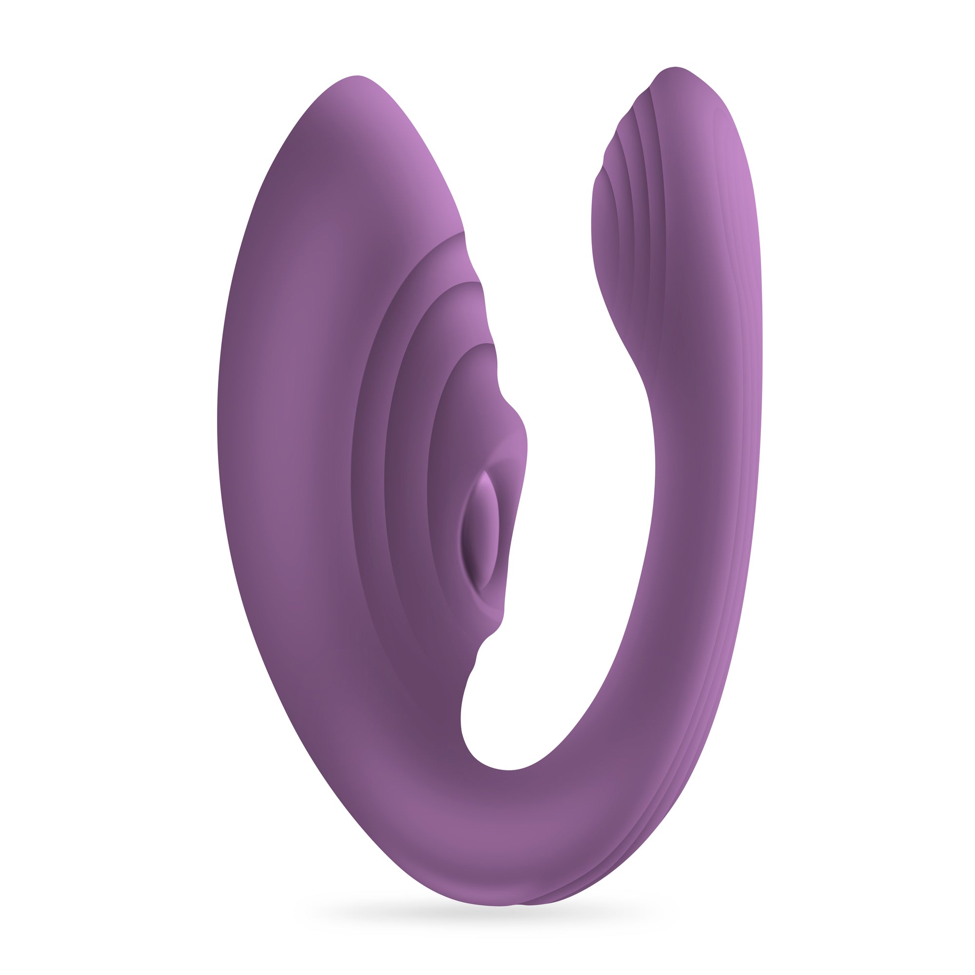 CRUSHIOUS | Pleasuriser – Rechargeable C-Shape Vibrator with Remote & Lubricant