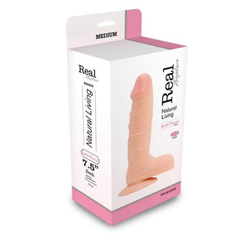VIBRADOR REALÍSTICO REAL RAPTURE EARTH FLAVOUR 7.5'' BLANCO