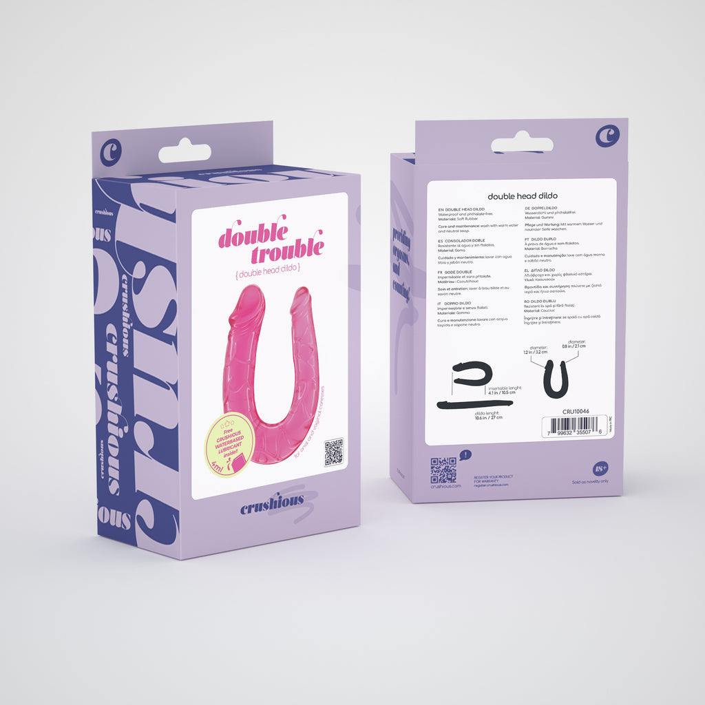 Double Trouble kahepoolne dildo Crushious 