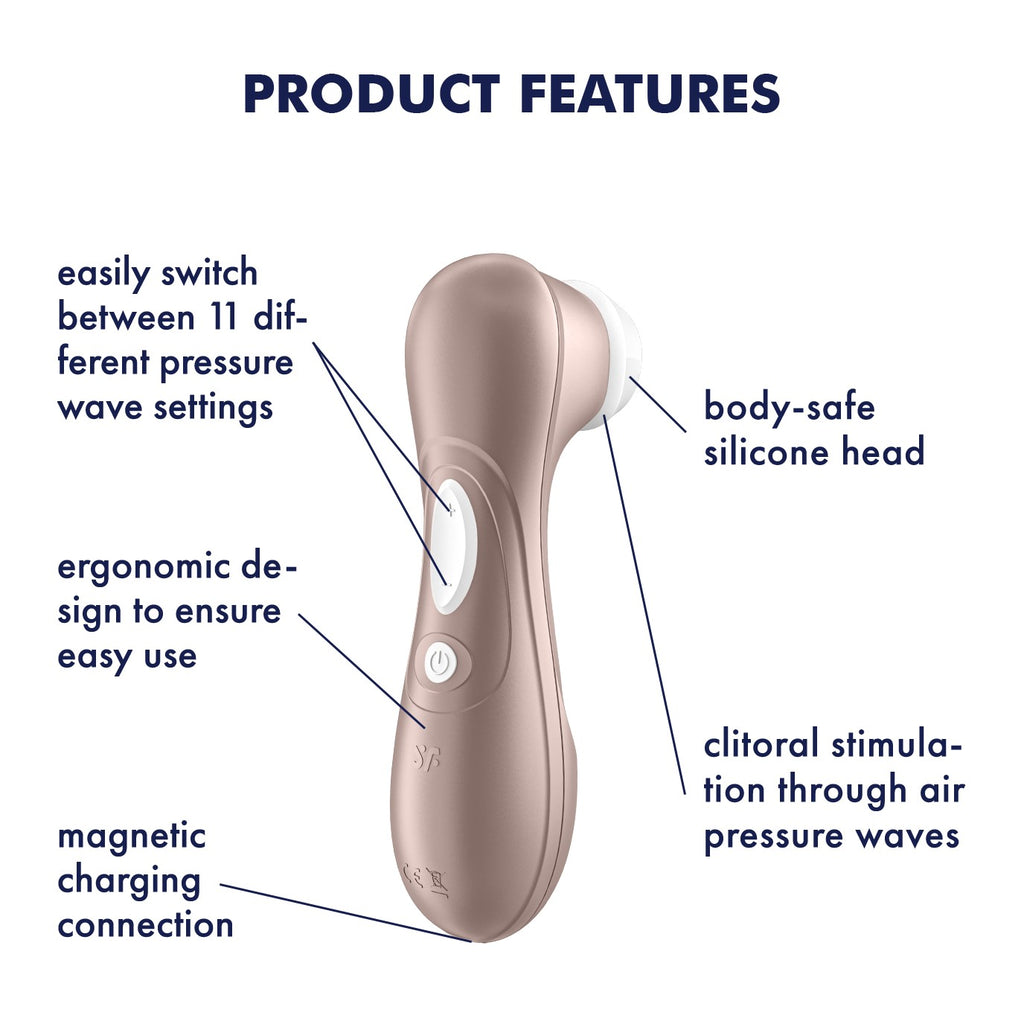 ESTIMULADOR DEL CLÍTORIS RECARGABLE SATISFYER PRO 2 GENERATION 2