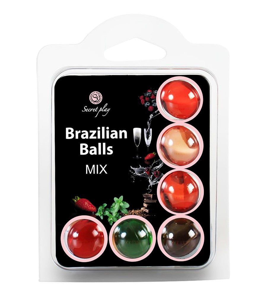 BOLAS LUBRICANTES BESABLES BRAZILIAN BALLS MULTISABORES 6 X 4GR