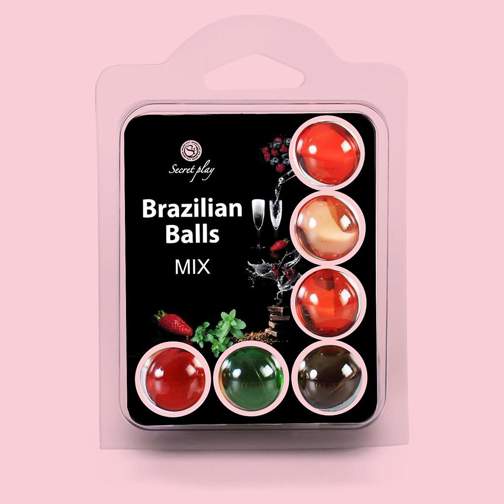 BOLAS LUBRICANTES BESABLES BRAZILIAN BALLS MULTISABORES 6 X 4GR