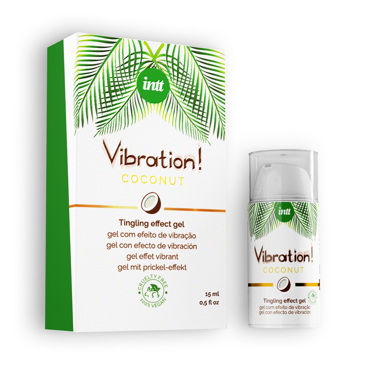 INTT | Vibration & Liquid Vibrator -geelit – 15 ml (useita makuja)