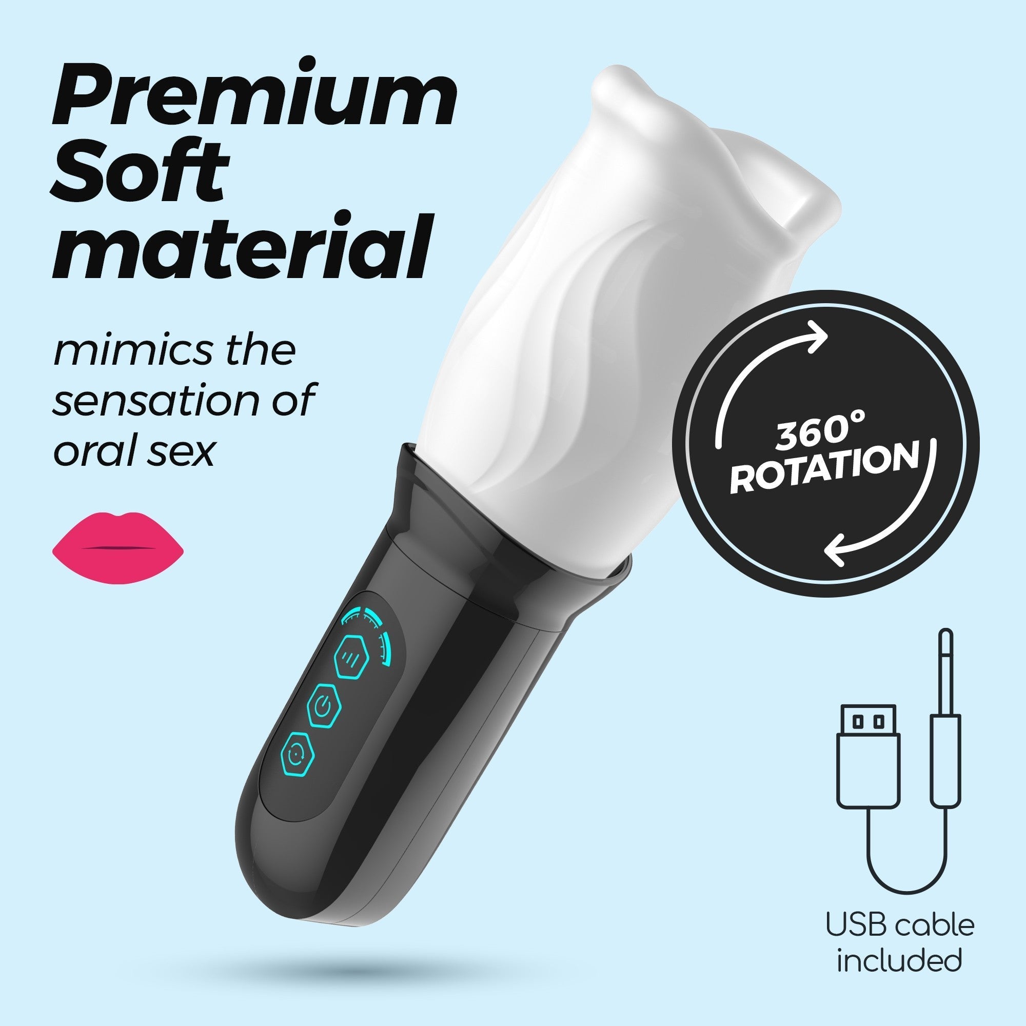CRUSHIOUS | Fellatrix – Rotating Masturbator for Men