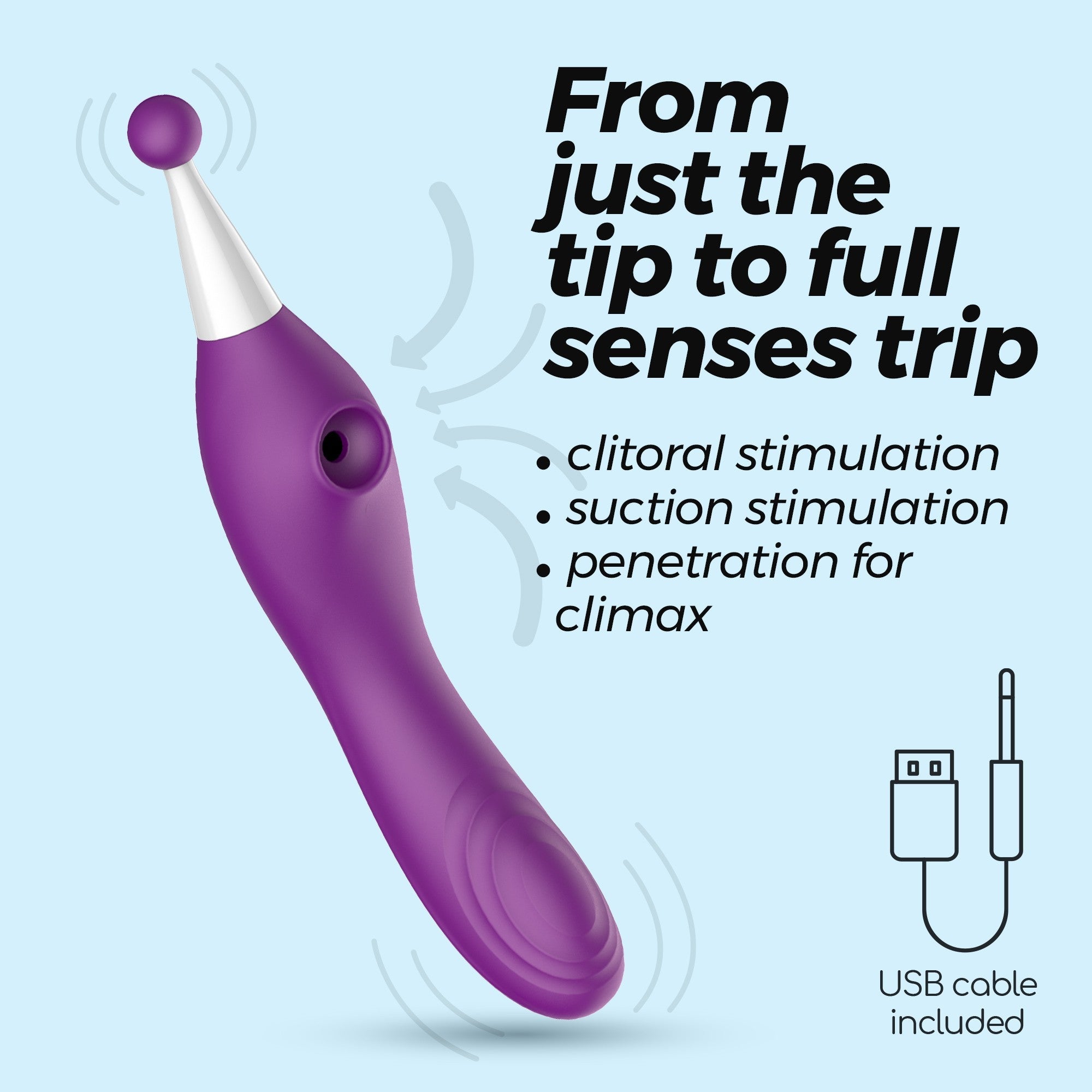 CRUSHIOUS | Trinity – Rechargeable Clitoral & G-Spot Stimulator
