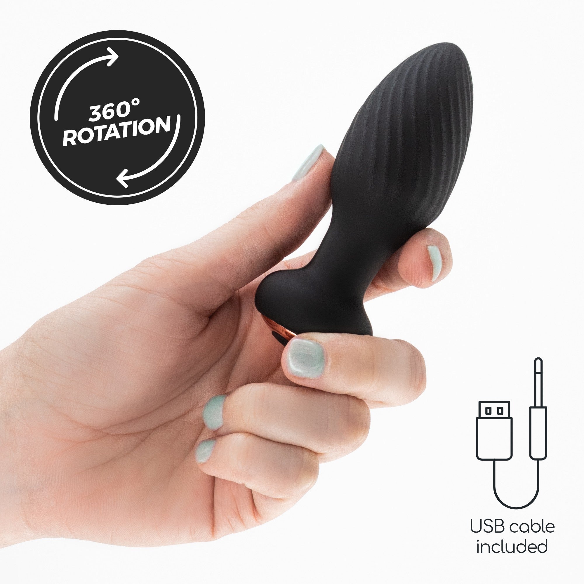 CRUSHIOUS | Twister – Rotating Vibrating Anal Plug with Remote