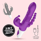CRUSHIOUS | Wrangler – 3-in-1 Thrusting Suction Vibrator 23 cm