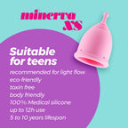 CRUSHIOUS | Minerva XS Menstrual Cup – Medical Silicone – With Pouch or With Toy Cleaner