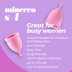 CRUSHIOUS | Minerva S + L Menstrual Cup Set – 2 Sizes – With Pouch or With Toy Cleaner