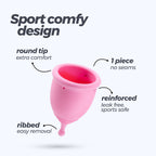 CRUSHIOUS | Minerva S + L Menstrual Cup Set – 2 Sizes – With Pouch or With Toy Cleaner