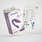 CRUSHIOUS | Pleasuriser – Rechargeable C-Shape Vibrator with Remote & Lubricant