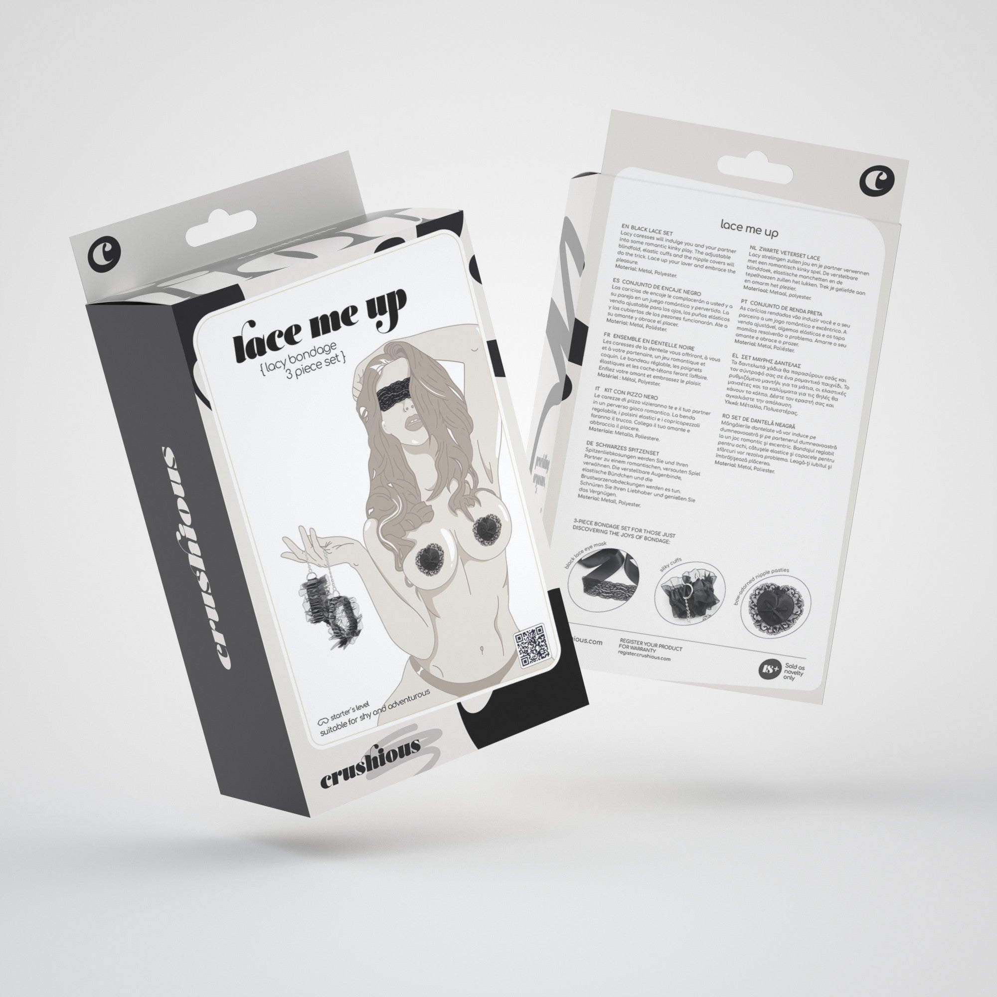CRUSHIOUS | Lace Me Up – 3-Piece Lace BDSM Bondage Kit