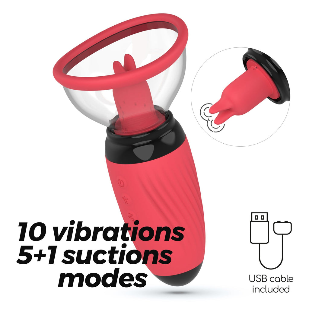 CRUSHIOUS | Scarlet – Rechargeable Clitoral & Nipple Stimulator