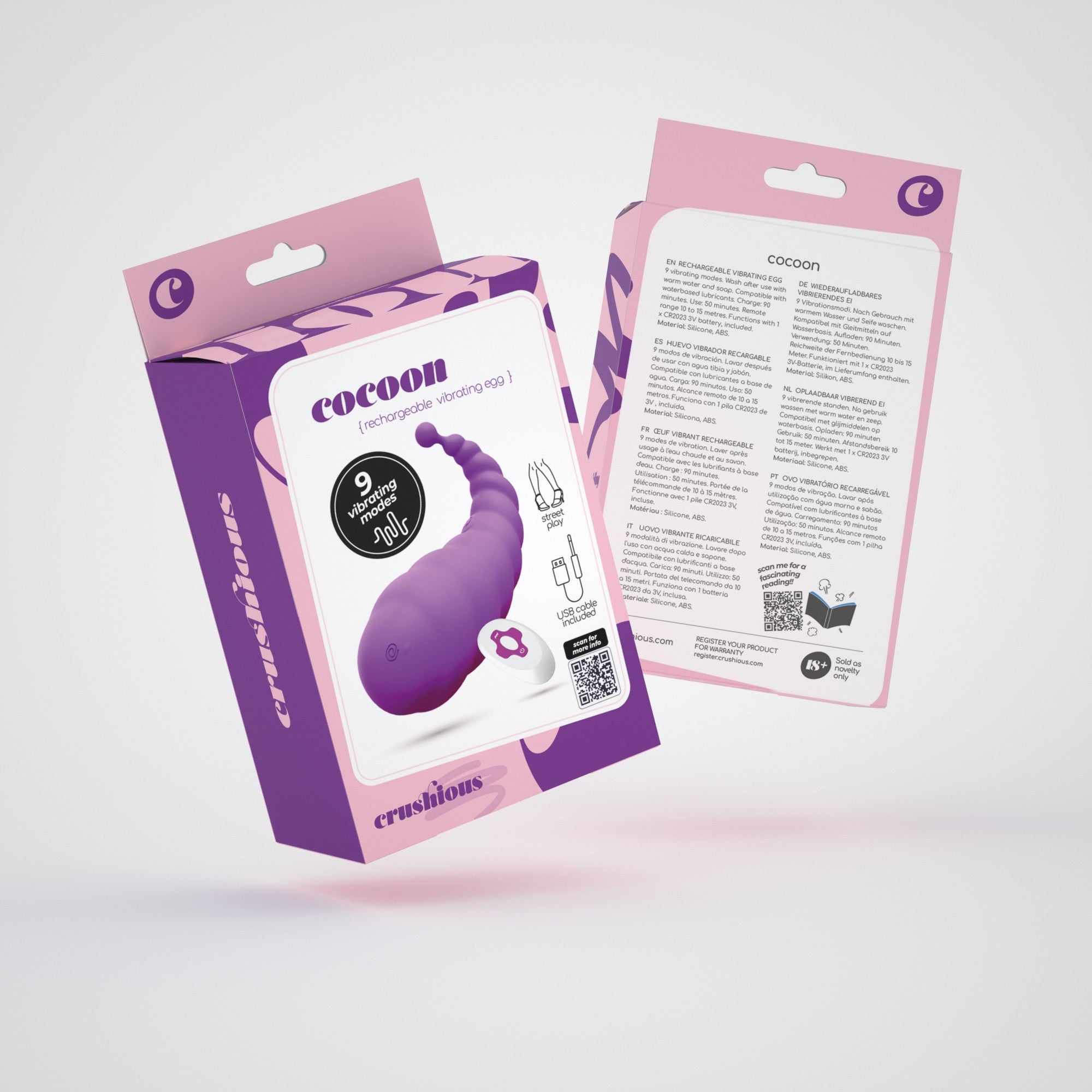 CRUSHIOUS | Cocoon – Wireless Remote Control Vibrator 8.5 cm