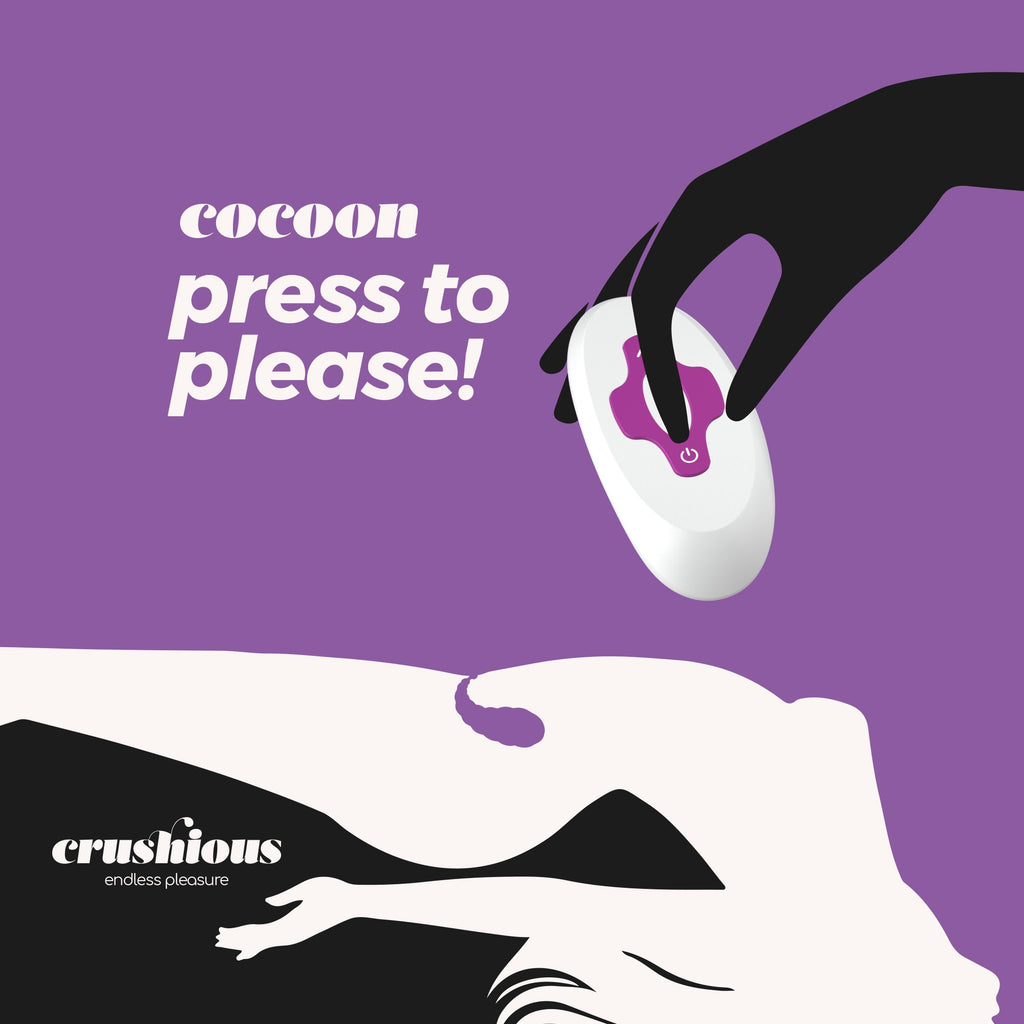 Taaslaetav intiimne stimulaator  Crushious Cocoon, kaugjuhtimispuldiga, juhtmevaba 