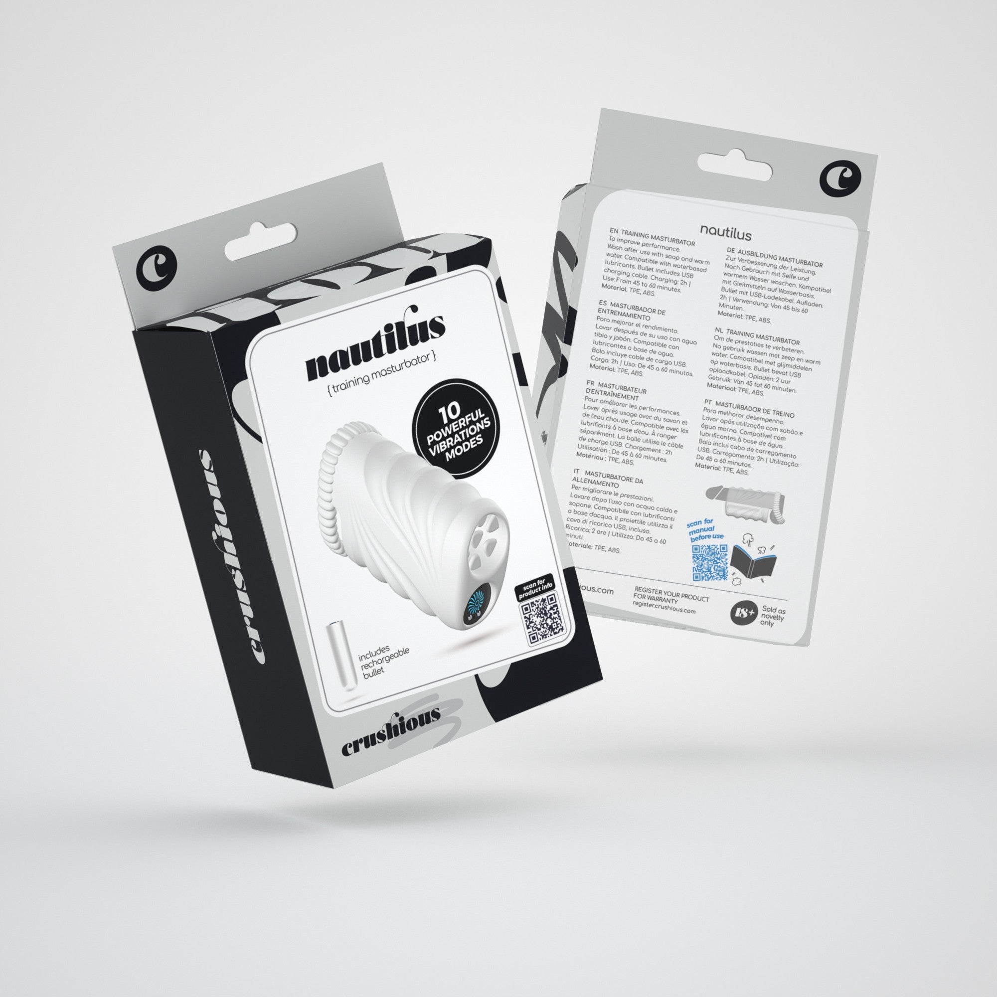 CRUSHIOUS | Nautilus – Training Masturbator with Vibrating Bullet