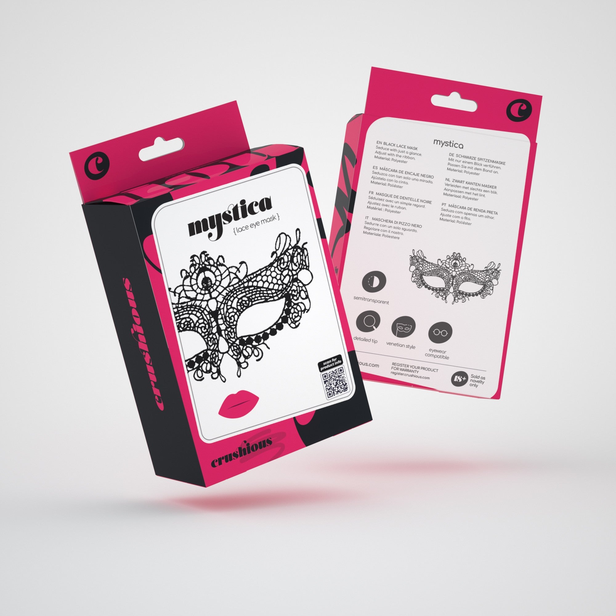 CRUSHIOUS | Mystika – Lace Face Mask