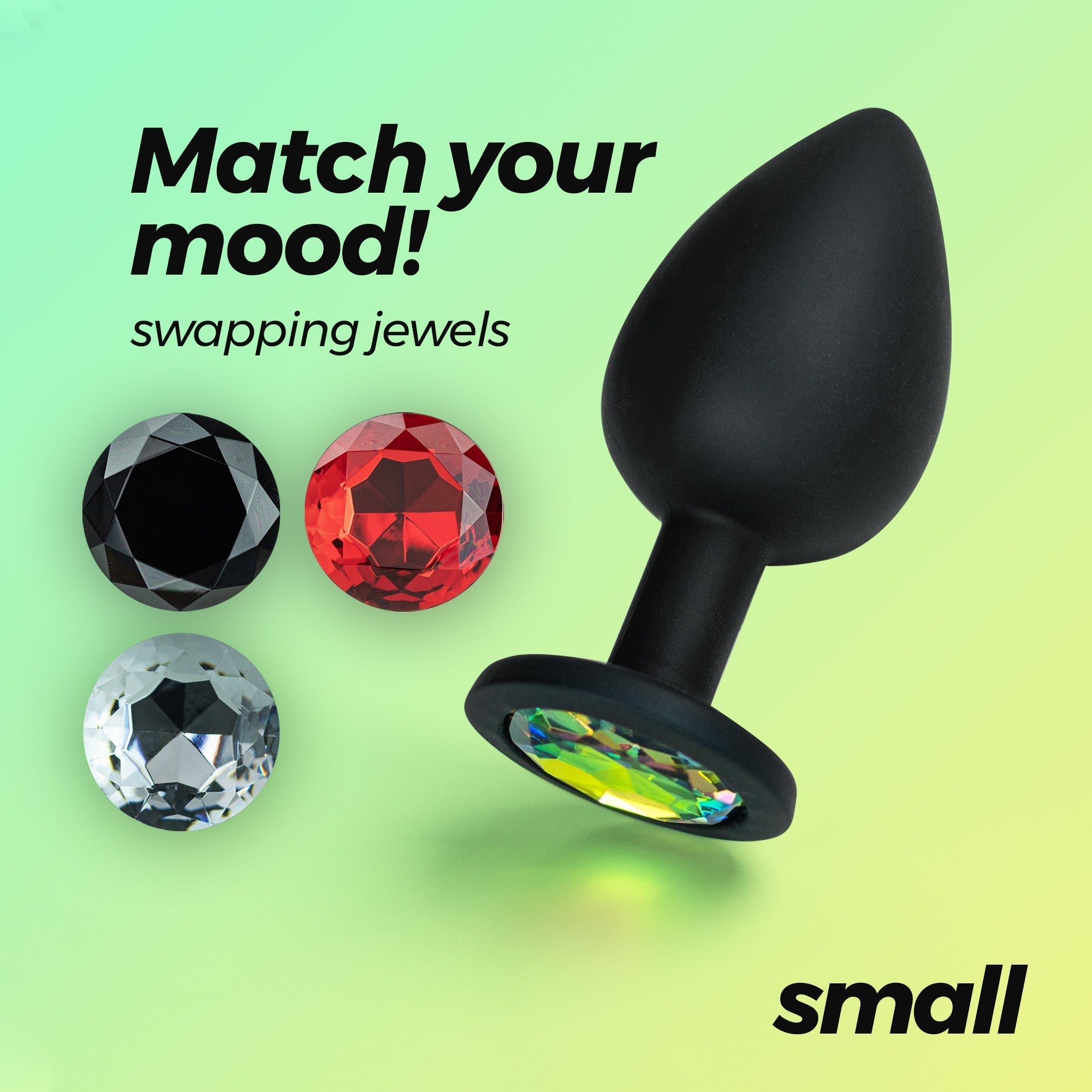 CRUSHIOUS | Camileo – Anal Plug with 4 Interchangeable Jewels – Small