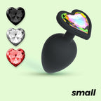 CRUSHIOUS | Cuore – Silicone Anal Plug with Interchangeable Gems