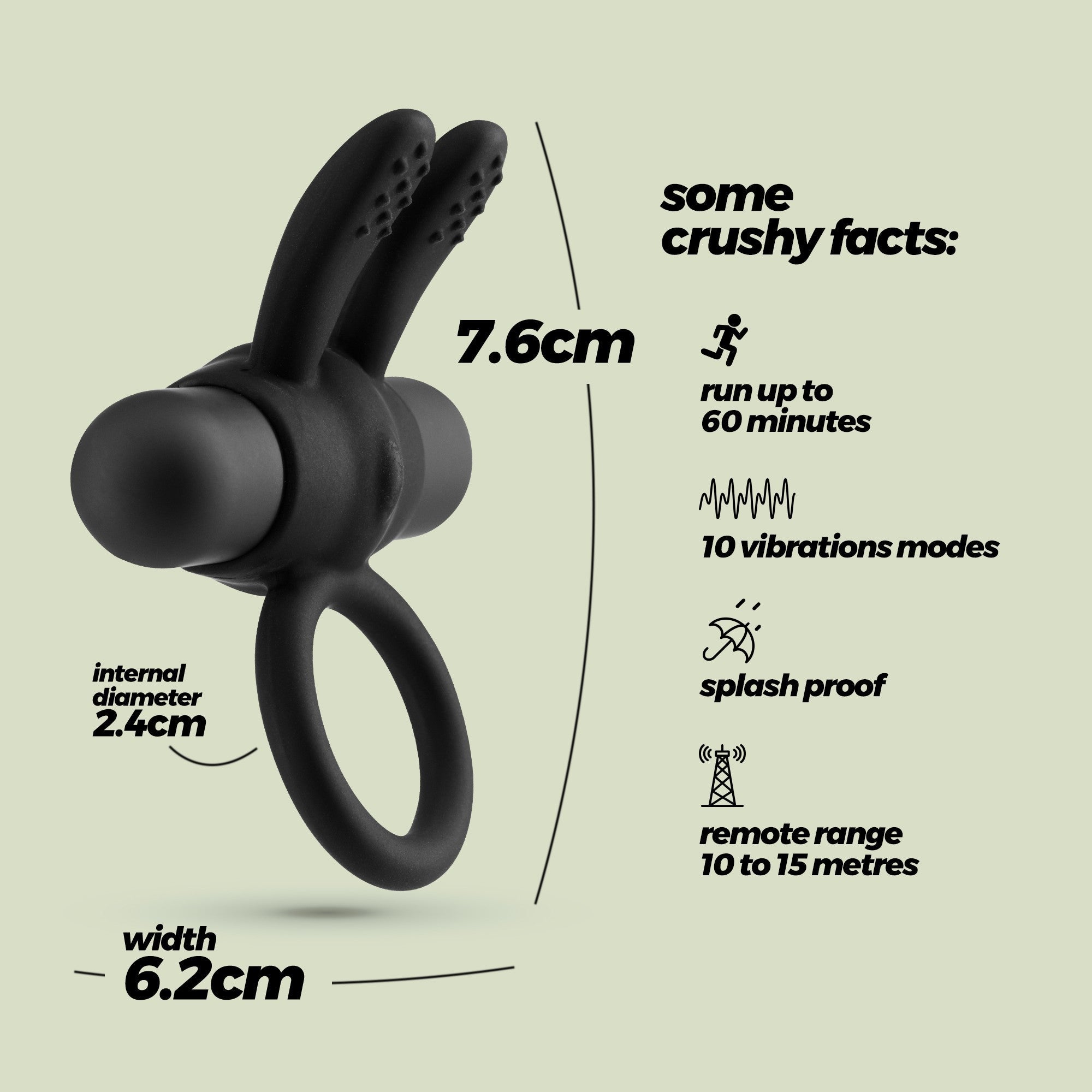 CRUSHIOUS | Nacho – Vibrating Rechargeable Cock Ring