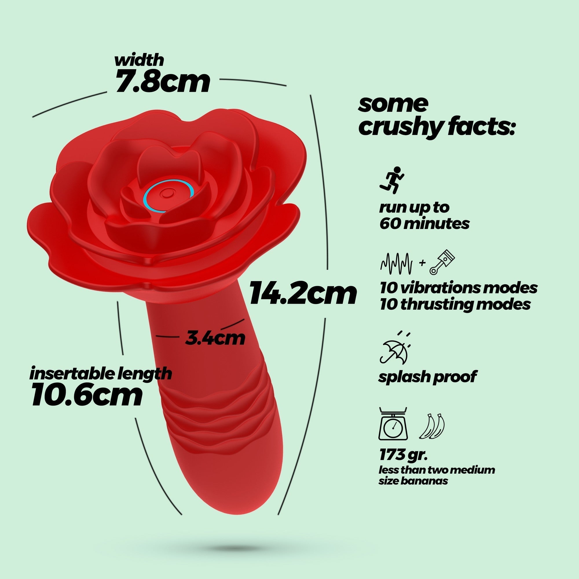 CRUSHIOUS | Romeo – Vibrating Thrusting Anal Plug with Remote