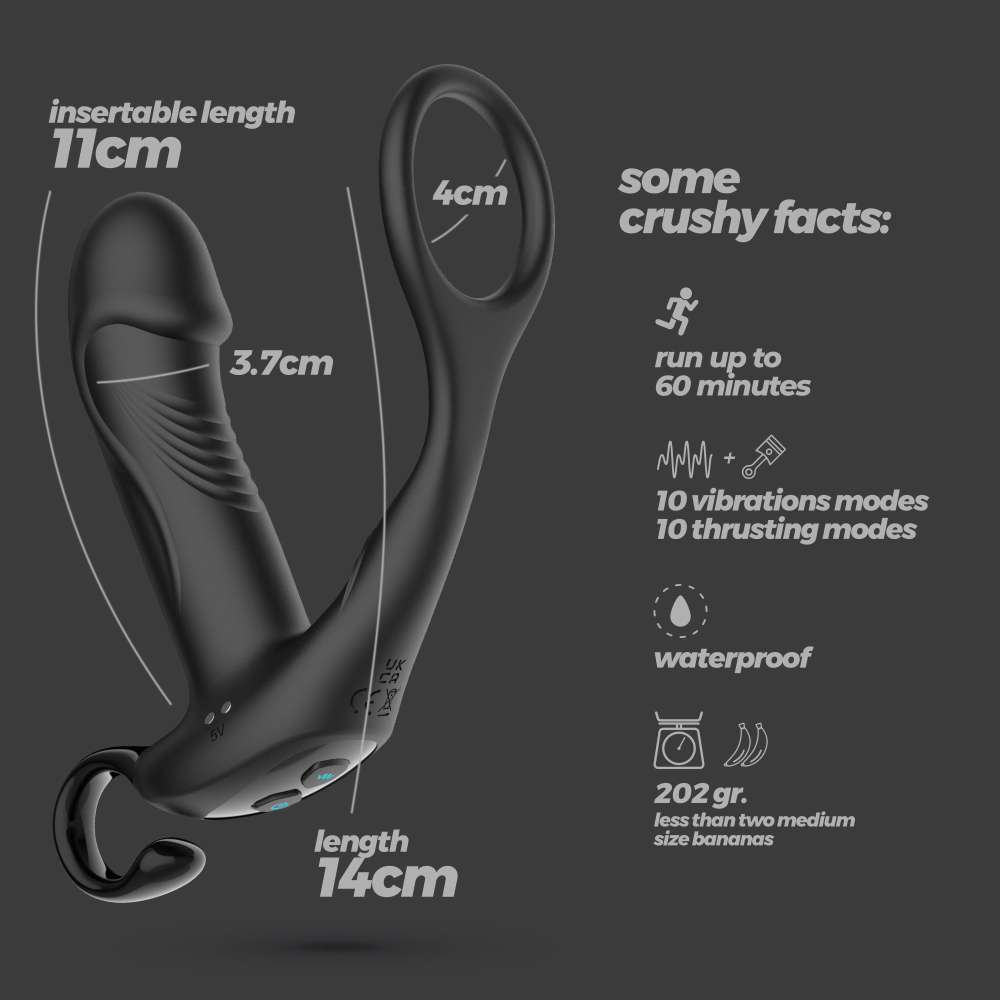 CRUSHIOUS | Magoo – Vibrating Prostate Massager with Cock Ring & Remote