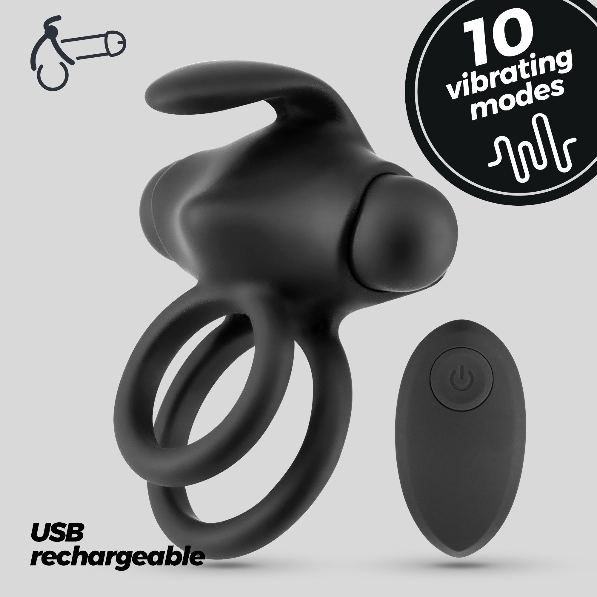 CRUSHIOUS | Thumper – Vibrating Double Cock Ring with Remote Contro