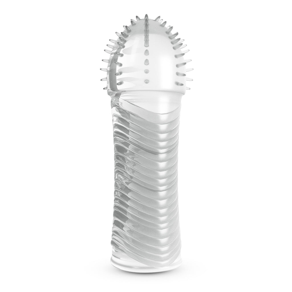 CRUSHIOUS | Ribbed Sleeve – Transparent Penis Sleeve & Lubricant