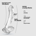 CRUSHIOUS | Hudini – Flexible Jelly Dildo with Suction Base