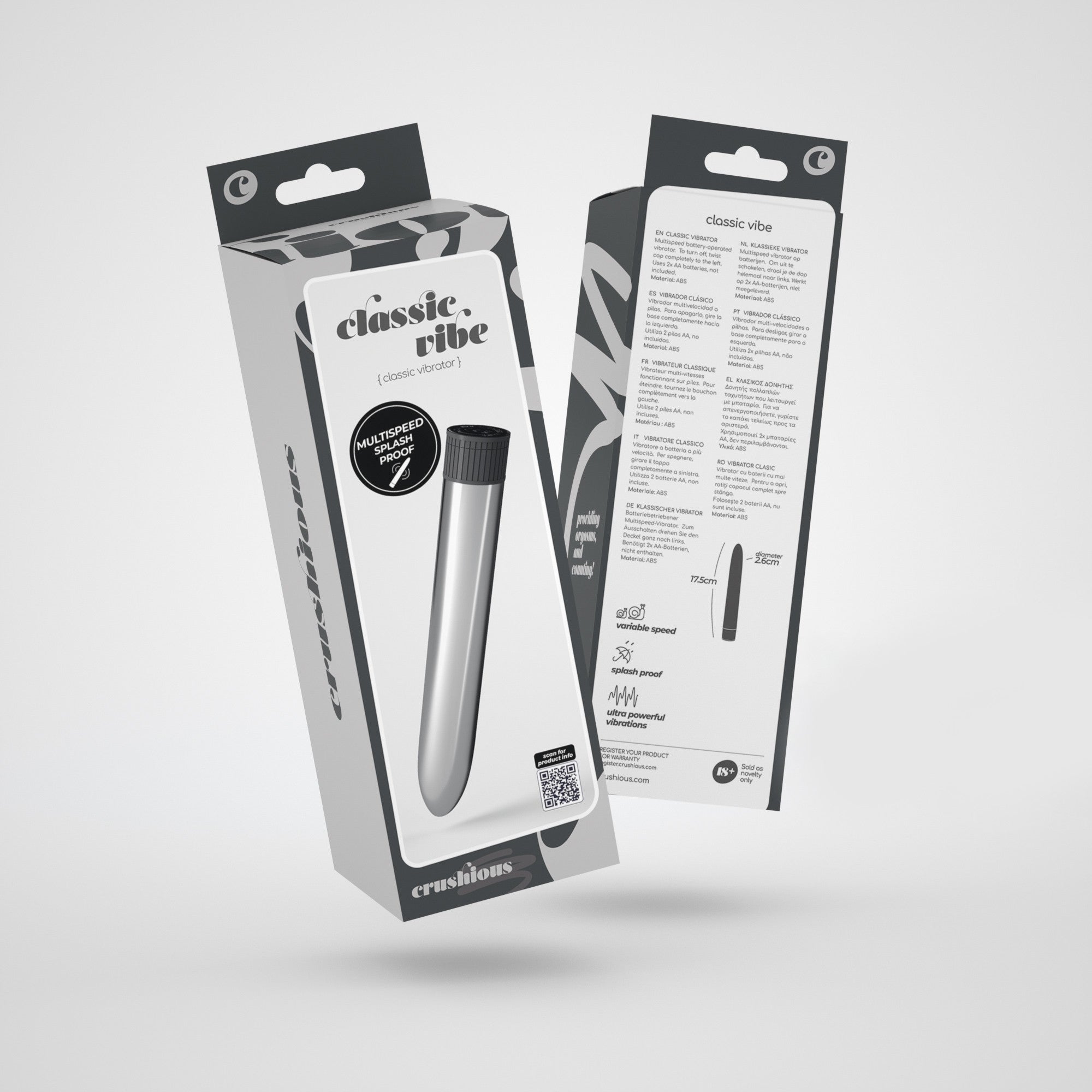 CRUSHIOUS | Classic Vibe – Beginner Vibrator 17.5 cm