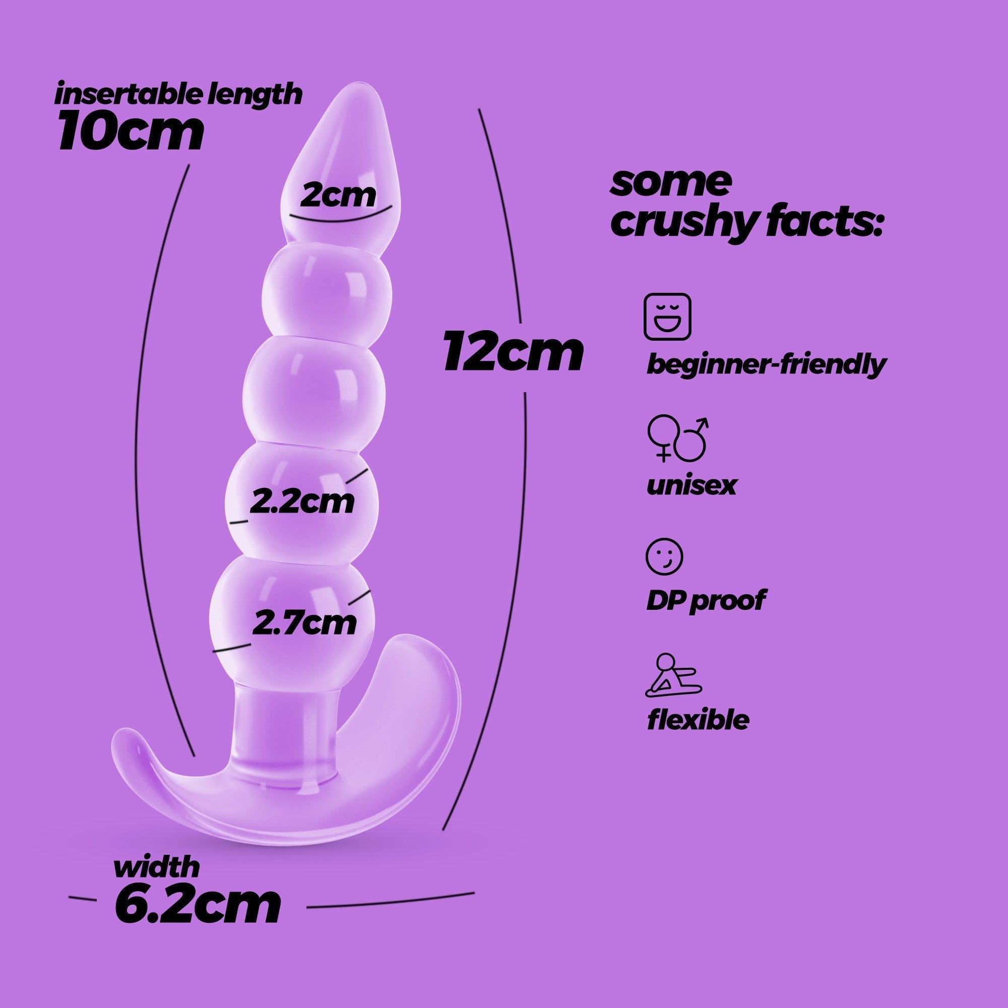 CRUSHIOUS | Draco – Flexible Anal Plug 12 cm