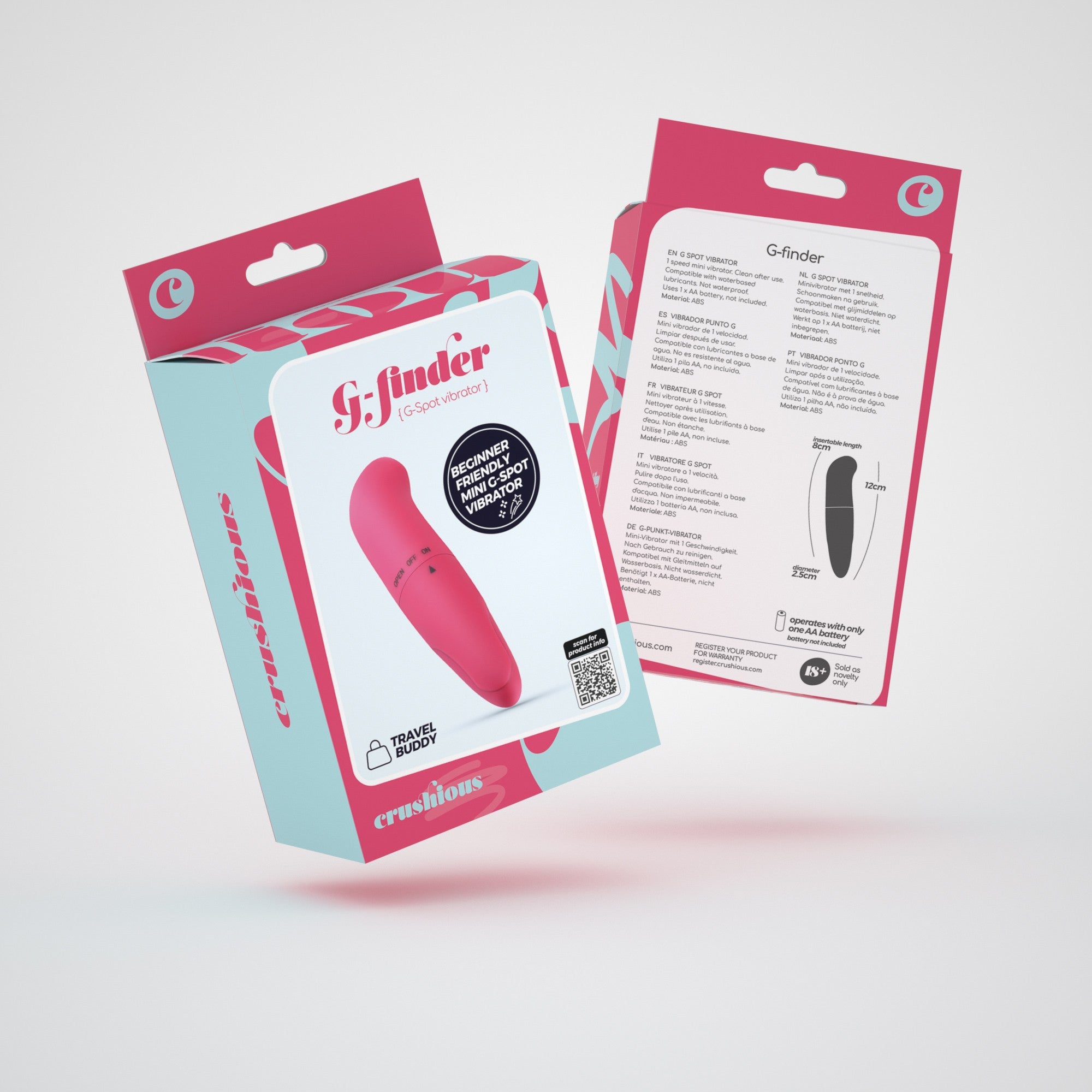 CRUSHIOUS | G-Finder – G-Spot Mini Vibrator 8 cm