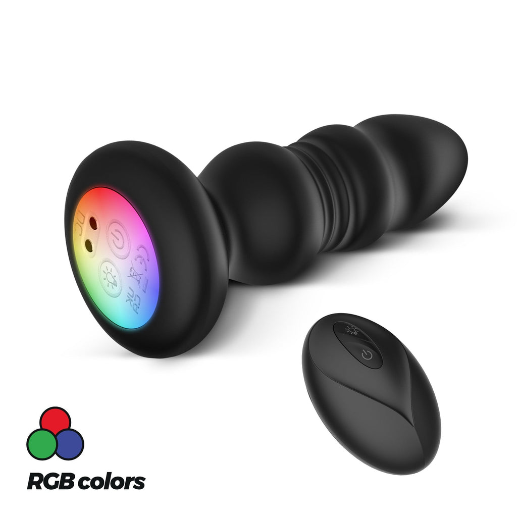 CRUSHIOUS | Australis – Vibrating Thrusting LED Anal Plug with Remote