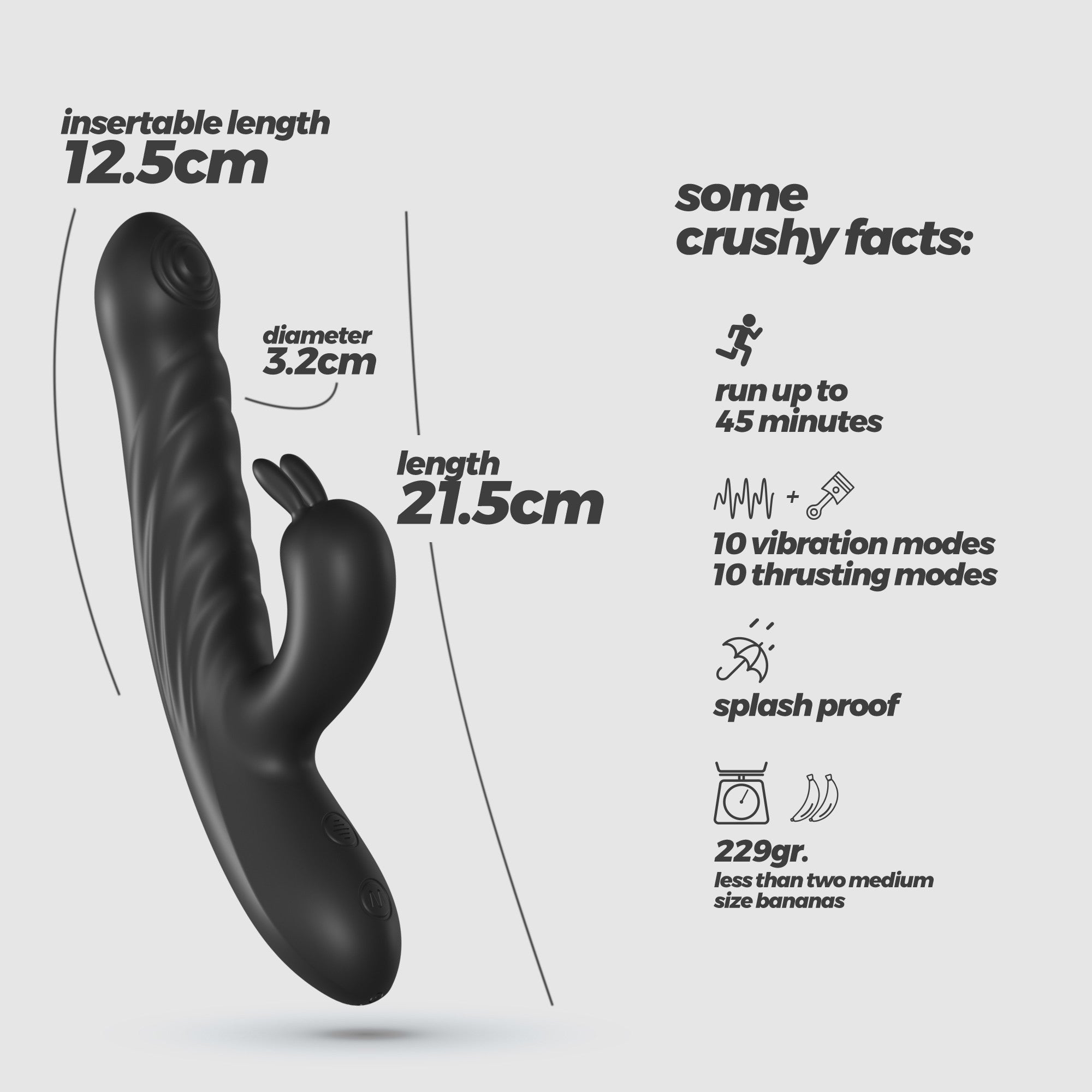 CRUSHIOUS | Lapin – Thrusting Rabbit Vibrator