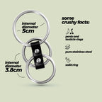 CRUSHIOUS | Saruman – Triple Metal Cock Ring Set