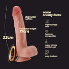 CRUSHIOUS | Inviktus Vibe 9 – Ultra-Realistic Heating Vibrator with Remote 23 cm