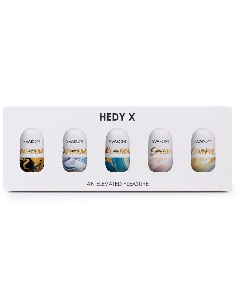 SVAKOM | Hedy X – Набор мини-мастурбаторов – 5 текстурированных рукавов