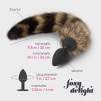 CRUSHIOUS | Foxy Delight – Fox Tail Anal Plug 6 cm