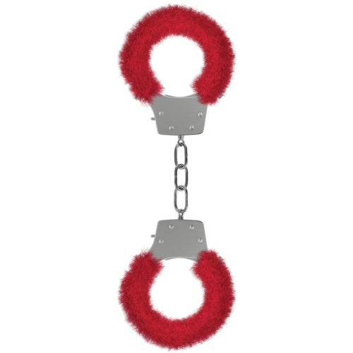 ESPOSAS CON PELUCHE PLEASURE FURRY HANDCUFFS ROJAS