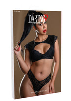 Daring Intimates | Naughty Whispers – Wetlook Bra & Panty Set – S/M & L/XL