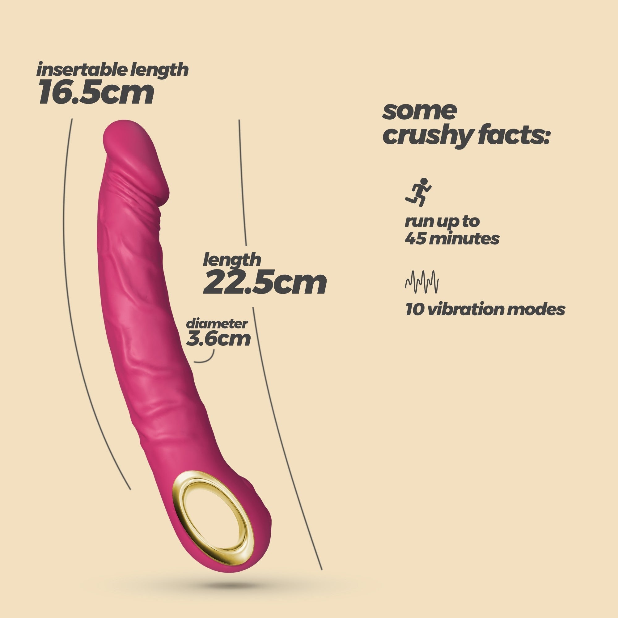CRUSHIOUS | Magnus – Rechargeable Realistic Vibrator