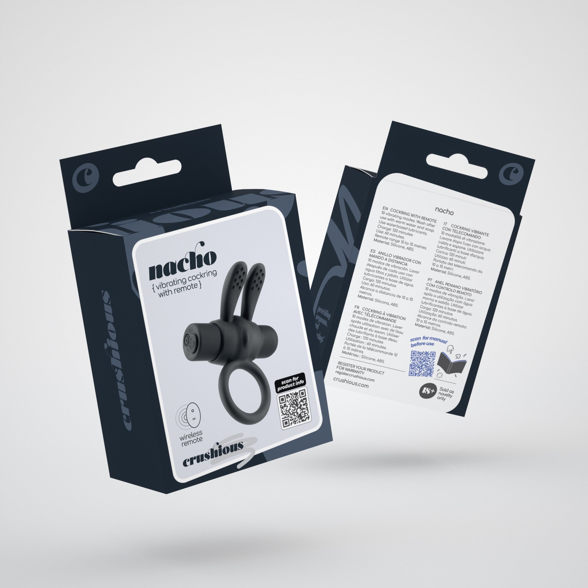 CRUSHIOUS | Nacho – Vibrating Rechargeable Cock Ring