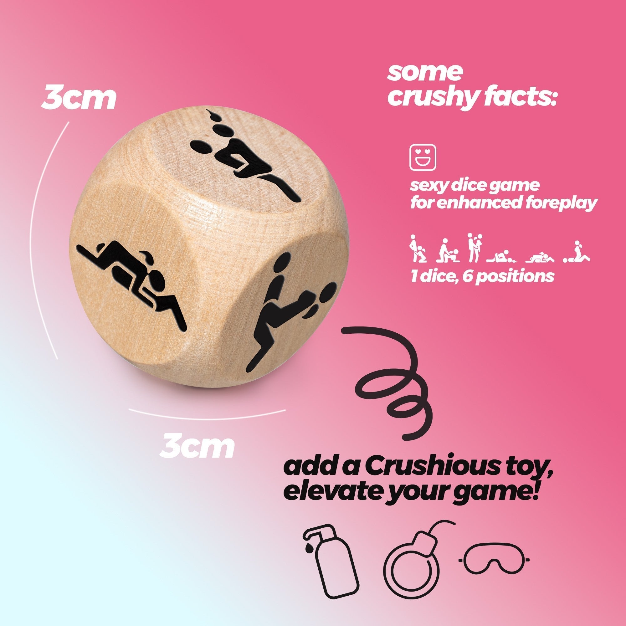 CRUSHIOUS | Wooden Position Dice – Sex Position Game