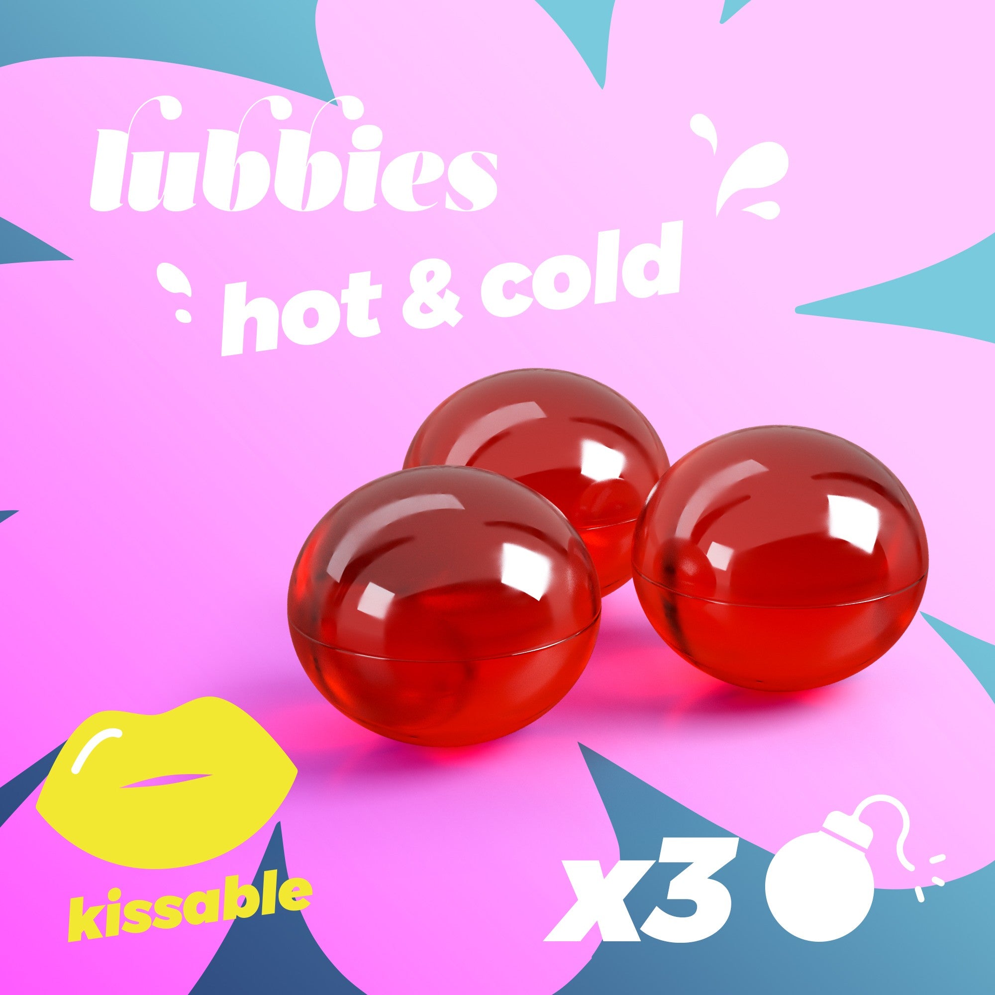 CRUSHIOUS | Lubbies – Hot & Cold Massage Oil Balls 3 × 3 g