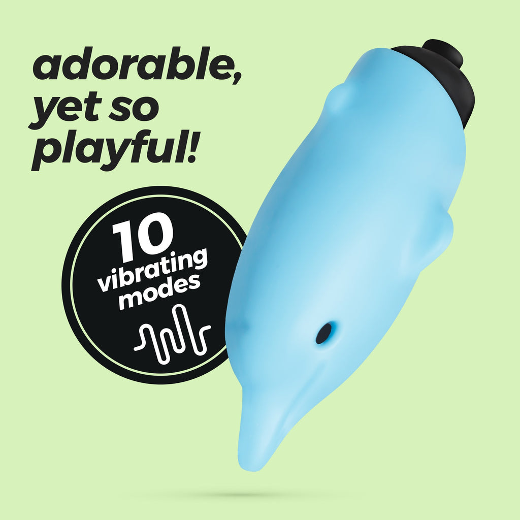 Мини-вибратор O-Pet Dolphin 10 режимов вибрации Crushious

