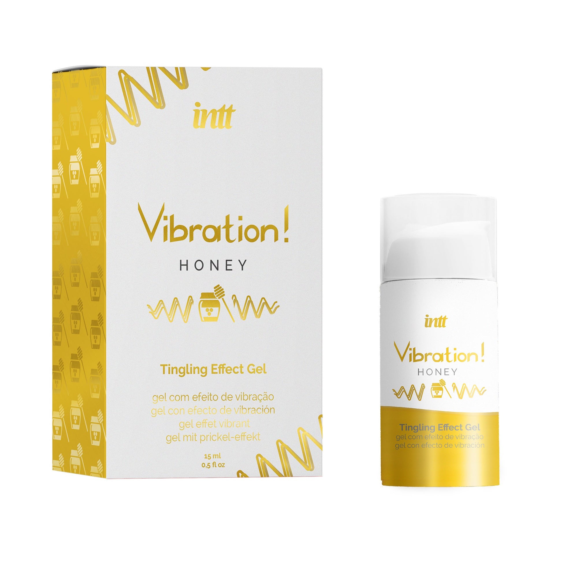 INTT | Vibration & Liquid Vibrator -geelit – 15 ml (useita makuja)