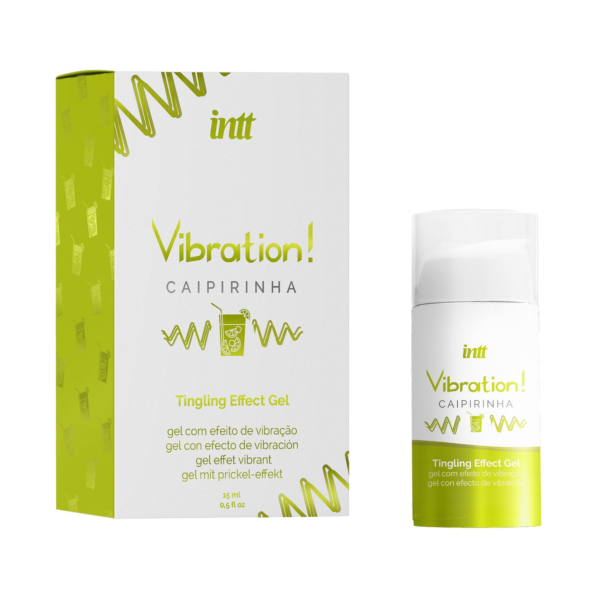 INTT | Vibration & Liquid Vibrator -geelit – 15 ml (useita makuja)