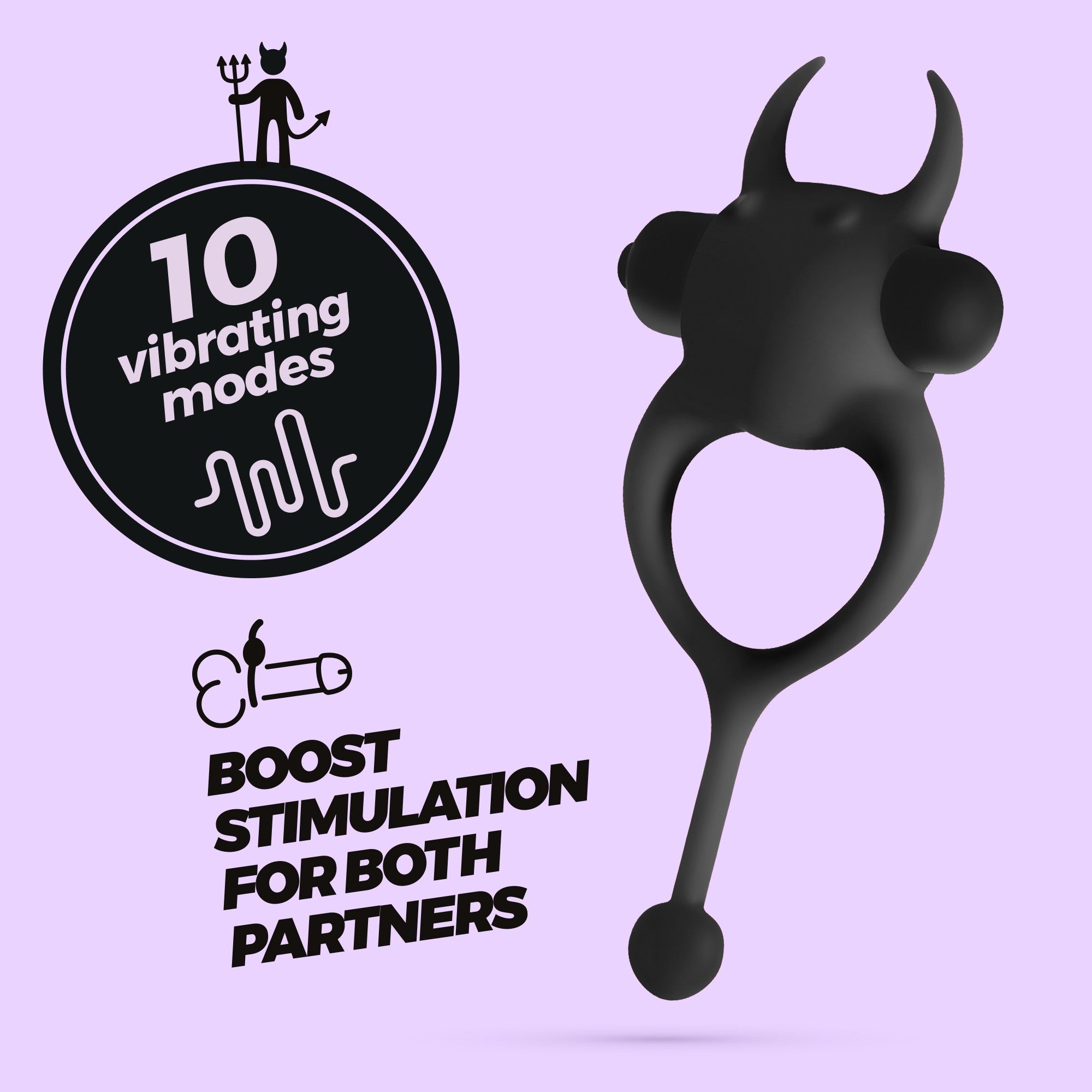 CRUSHIOUS | Daemon – Vibrating Cock Ring with Removable Bullet